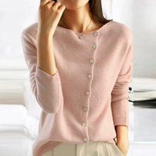 Nila - Lässiger einfacher Pullover – Rosa