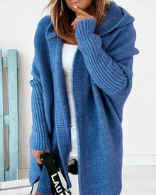 Eleganter Vintage-Mantel für Damen – Blau