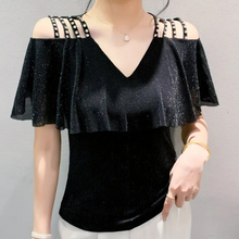 Vera - Stilvolle Bluse mit V-Ausschnitt Damen Vielseitig – Schwarz