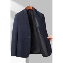 Einreihiger Blazer Herren – Marineblau