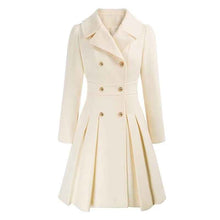 Damen eleganter Wintermantel – Beige