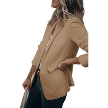 Emilia | Damen Taillierter Langarm Blazer – Hellbraun
