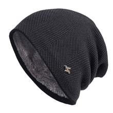 Qinch – Mit Fleece gefütterte Wintermütze – Grau
