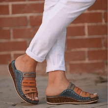 Marley - Hochwertige Orthopädische Sommersandalen Gesundheitssohle – Blau
