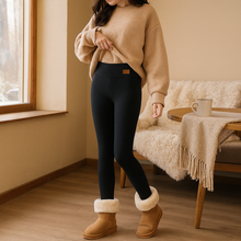 Thermo-Leggings für Frauen mit hoher Taille - Elayne – Schwarz