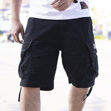 Herren Cargo-Tasche Baggy-Stil Shorts - Andres – Schwarz