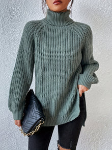 Felina – Langärmeliger Rollkragenpullover Aus Strick – Grün