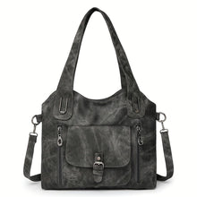 Franky | Vintage-Schultertasche – Schwarz