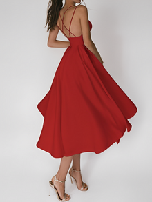 Glamouröses Ärmelloses Pailletten-Kleid für Damen mit Federn – Rot