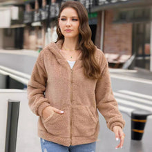 Damen-Fleecejacke mit Reißverschluss - Nayara – Beige