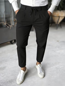 Krsto – High-End-Hosen MIT Hohem Bund – Schwarz