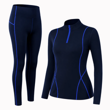 Damen Thermounterwäsche Set – Blau