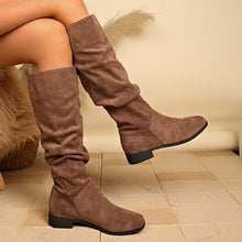 Joliza – Lässige, Wadenhohe Stiefel MIT Niedrigem Absatz – Braun