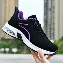 Lässige Einfache Air Cushion Sneaker für Damen | Ideal für den Alltag – Schwarz & Lila