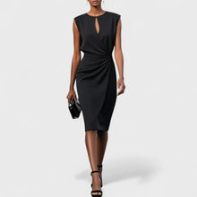 Kathy- Elegantes Damen Etuikleid – Schwarz