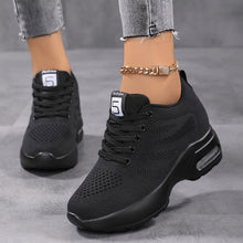 Lässige Atmungsaktive Stricksneaker für Damen | Perfekt für Alltag – Schwarz