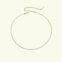 Flache Goldkette Damen – Gold