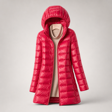 Damen ultraleichte Daunenjacke – Fuchsia