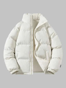 Gefütterte Fleecejacke – Beige