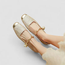 Gabriela | Damen Orthopädische Mary Jane Niedrig-Absatz-Schuhe – Beige