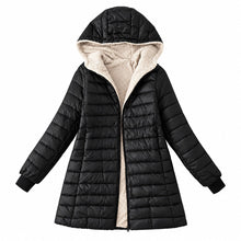 Mercy - Gefütterter Winter Mantel Mit Kapuze – Schwarz