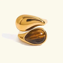 Goldring Mit Perle – Braune Perle