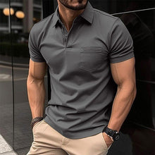 Beckham - Herren Polo‑Shirt – Grau
