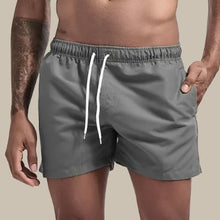 Premium Herren Schwimmshorts schnelltrocknend und basic – Grau