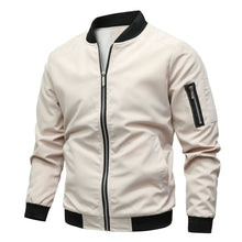 Gunnar | Herren Langarm Bomberjacke – Weiß