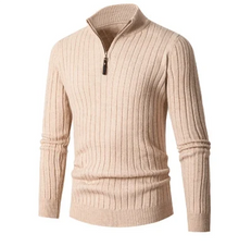 Half Zip Pullover Herren – Aprikose