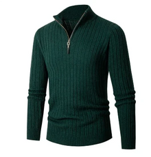 Half Zip Pullover Herren – Armeegrün