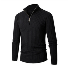 Half Zip Pullover Herren – Schwarz