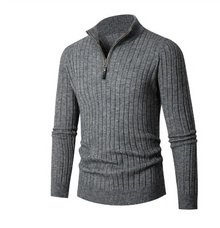 Half Zip Pullover Herren – Grau