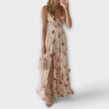 Hazel - Floral Print Dress – Weiß