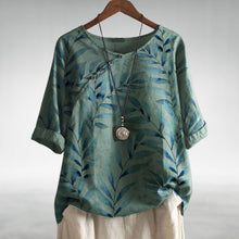Norlina | Luftige Bluse mit verspieltem Design – Grün