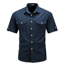 Hemd Herren Kurzarm Regular Fit – Dunkelblau