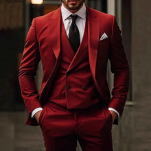 Herren Anzug Komplett Set – Rot