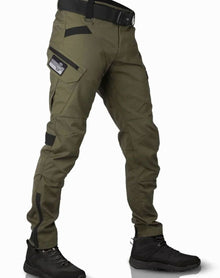 Sebastian | Herren Funktionale Tactical-Hose Outdoor Mehrtaschen Kampfhose – Grün