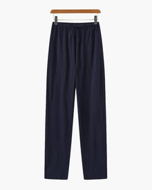 Herren Hose mit Kordelzug locker – Blau