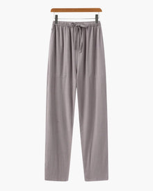 Herren Hose mit Kordelzug locker – Grau