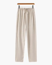 Herren Hose mit Kordelzug locker – Beige