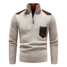 Herren Rundhals Pullover – Beige