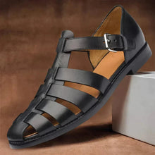 Herren Sandalen Sommer mit Geschlossener Zehenpartie – Schwarz
