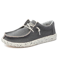 Herren Schnürschuhe mit strukturierter Oberfläche und kontrastierender Sohle – Grau
