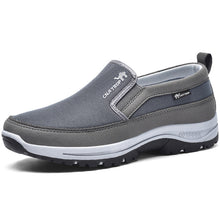 Herren Slipper mit Mesh-Oberfläche und Panelstruktur – Grau