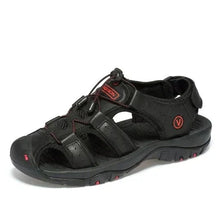 Herren Trekkingsandalen Mit Klettverschluss Für Outdoor – Schwarz