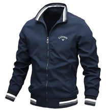 Tobias | Herren Windbreaker Jacke Wasserfest Leicht Reissverschluss – Blue