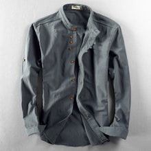 Herrenhemd Stil Relaxed Fit – Dunkelgrau