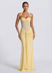 MODA | Siren Sanduhrkleid – Hellgelb