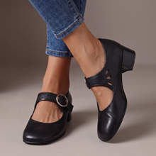 Kausar - Bequeme Leder Schuhe – Schwarz